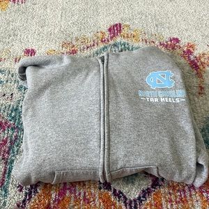gray unc full zip. size S. worn once